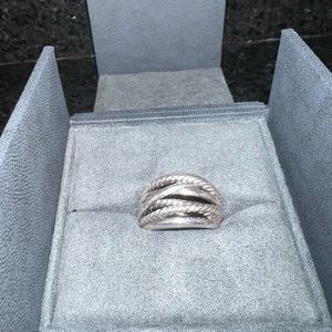 David Yurman Wide Crossover ring, size 9